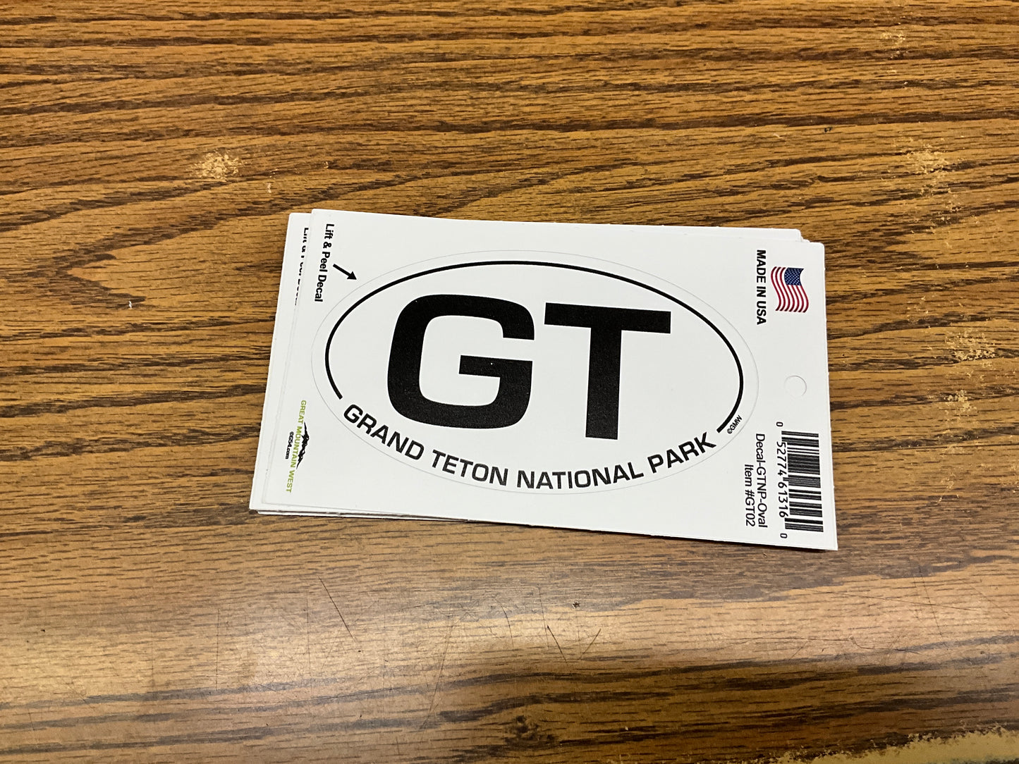 GMW- DECAL, GRAND TETON NATIONAL PARK- GT02