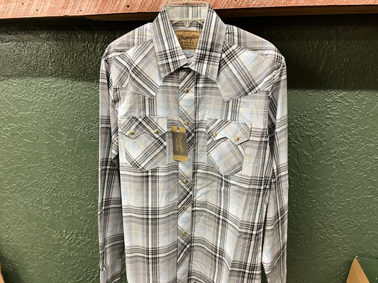 WRANGLER- MENS LSS-RETRO PLAID SHIRT-112344302