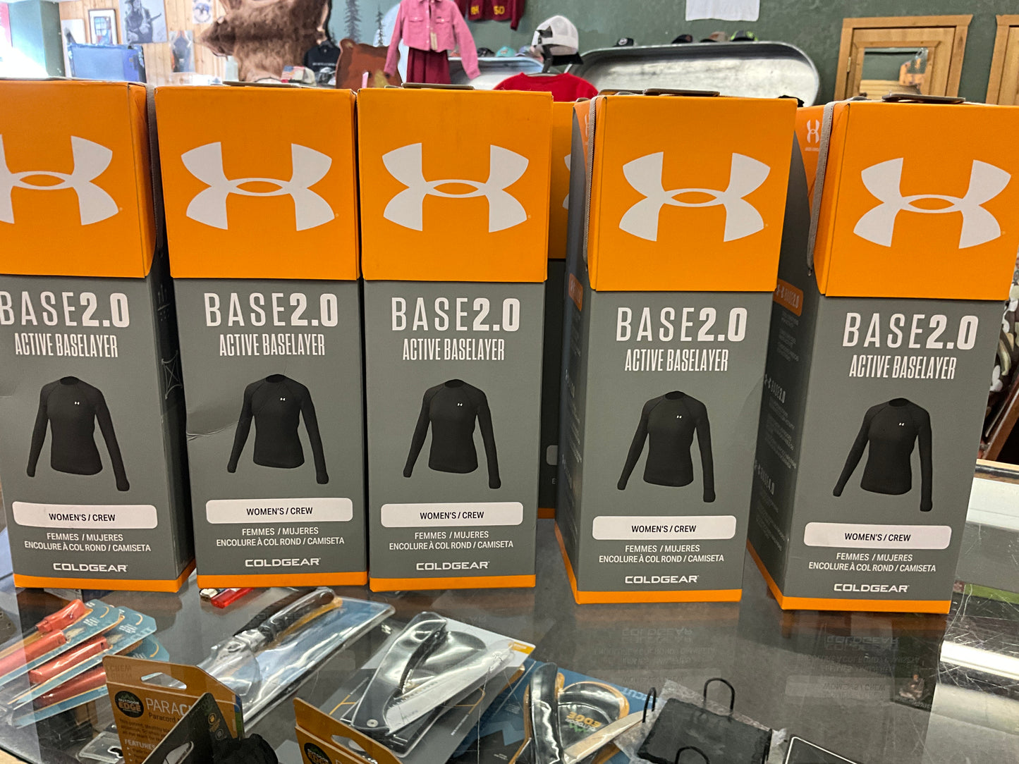UNDER ARMOUR- LADIES BASELAYER 2.0 CREWNECK TOP-1343321