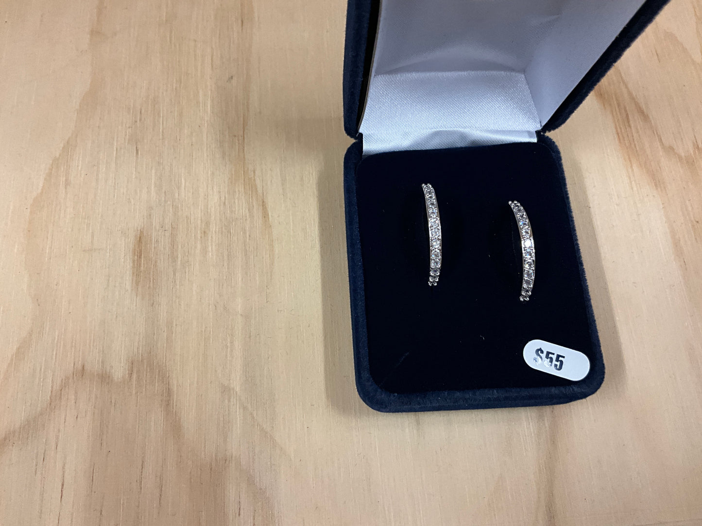 MONTANA SILVER-BLING CZ HOOPS-ER2237