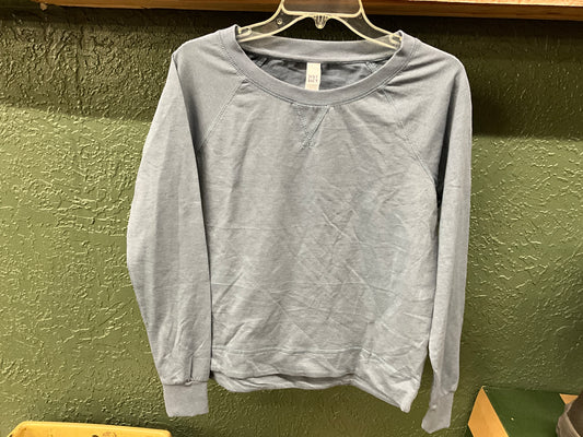 DISTRICT-LADIES LIGHT FRENCH TERRY LS CREWNECK-DT672