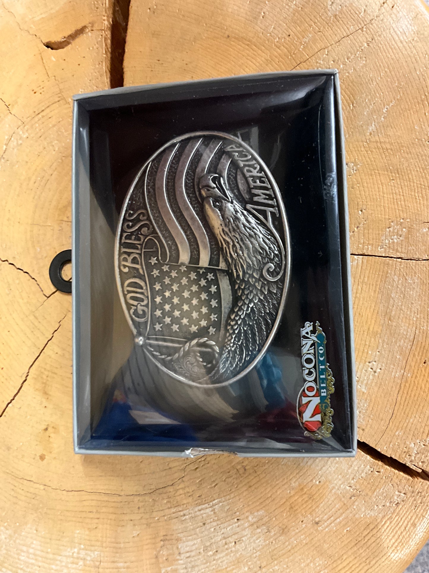 MOCONA-GOD BLESS AMERICA BELT BUCKLE-37016