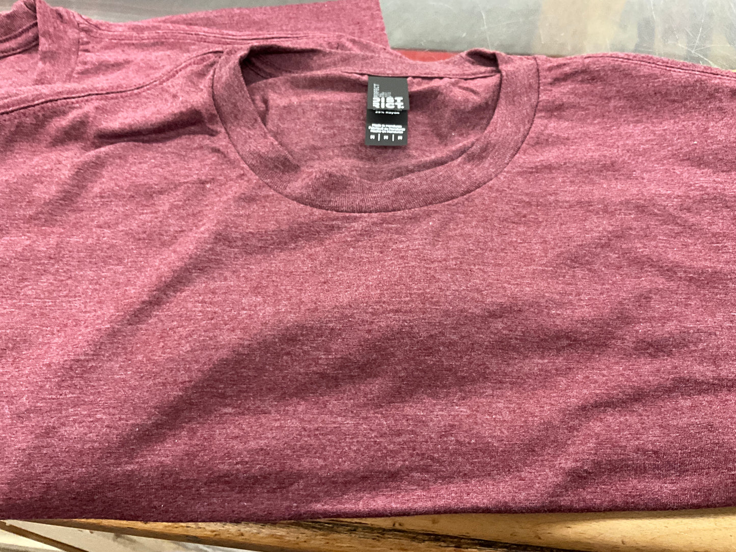 SWIFTWEAR- PERFECT TRI DTG SS TEE- DM130DTG- RED FROST