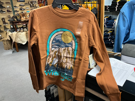 WRANGLER- LADIES THERMAL “BUTTE” TEE-112354394