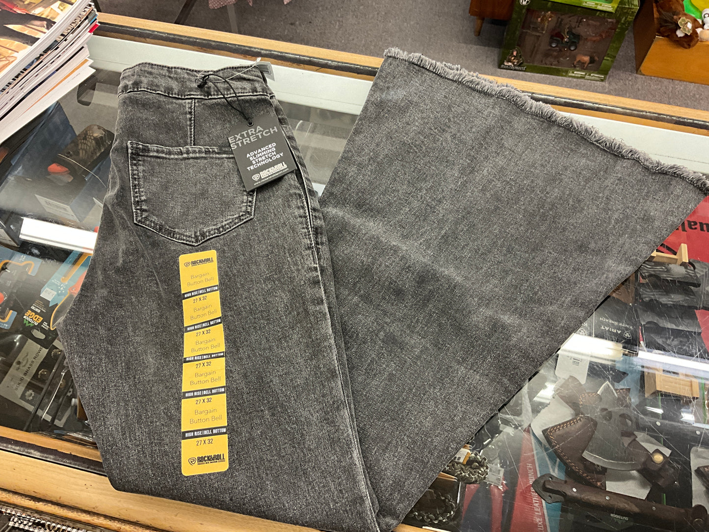 ROCK & ROLL- JUNIOR CHARCOAL BELL BOTTOM-RRWD7PR0FY