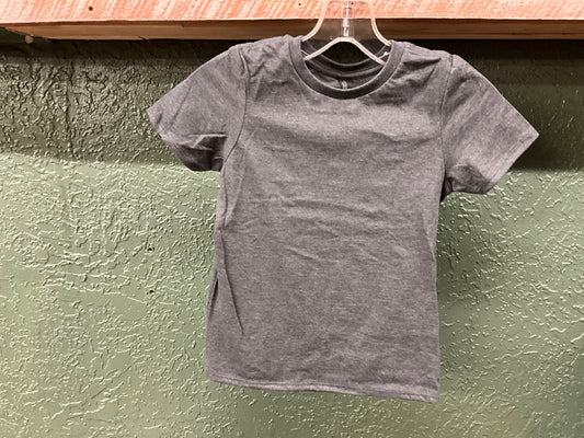 DISTRICT-YOUTH PERFECT BLEND CVC SS TEE- DT108Y, HTR CHARCOAL