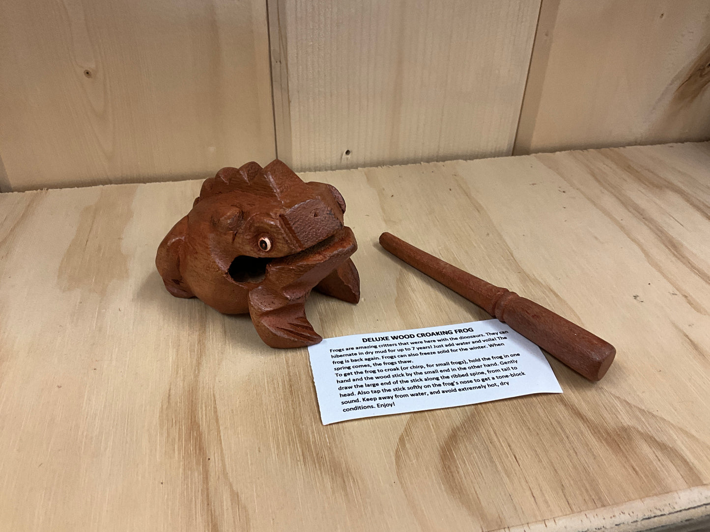 PAWNEE BILL’s-WOODEN CROAKIN FROG-WSCF