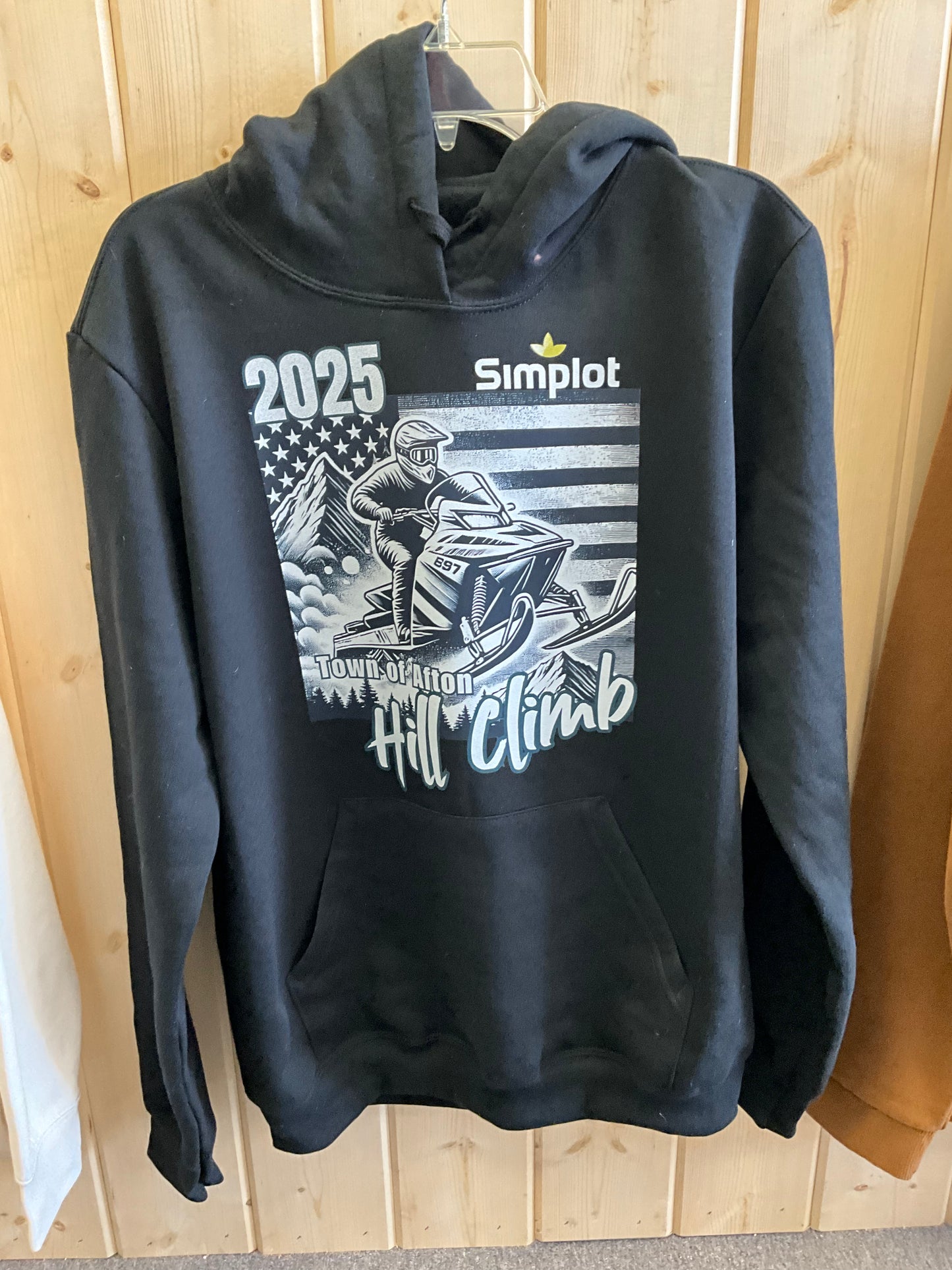 2025 Simplot Town of Afton Hillclimb 2025 Black Hoodie