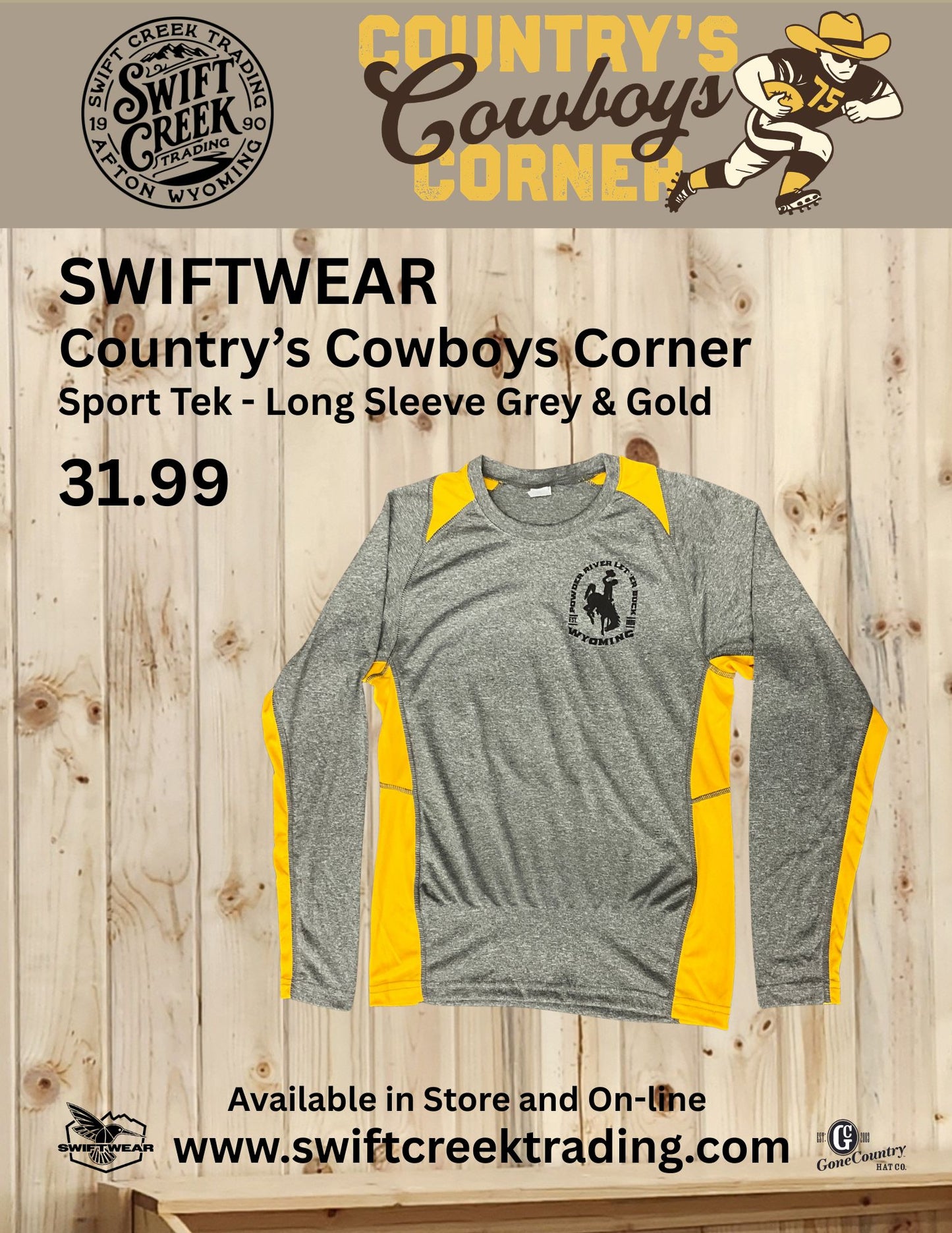 Country's Cowboys Corner - Sport-Tek Long Sleeve "Let Er' Buck" -CCC-ST361LS