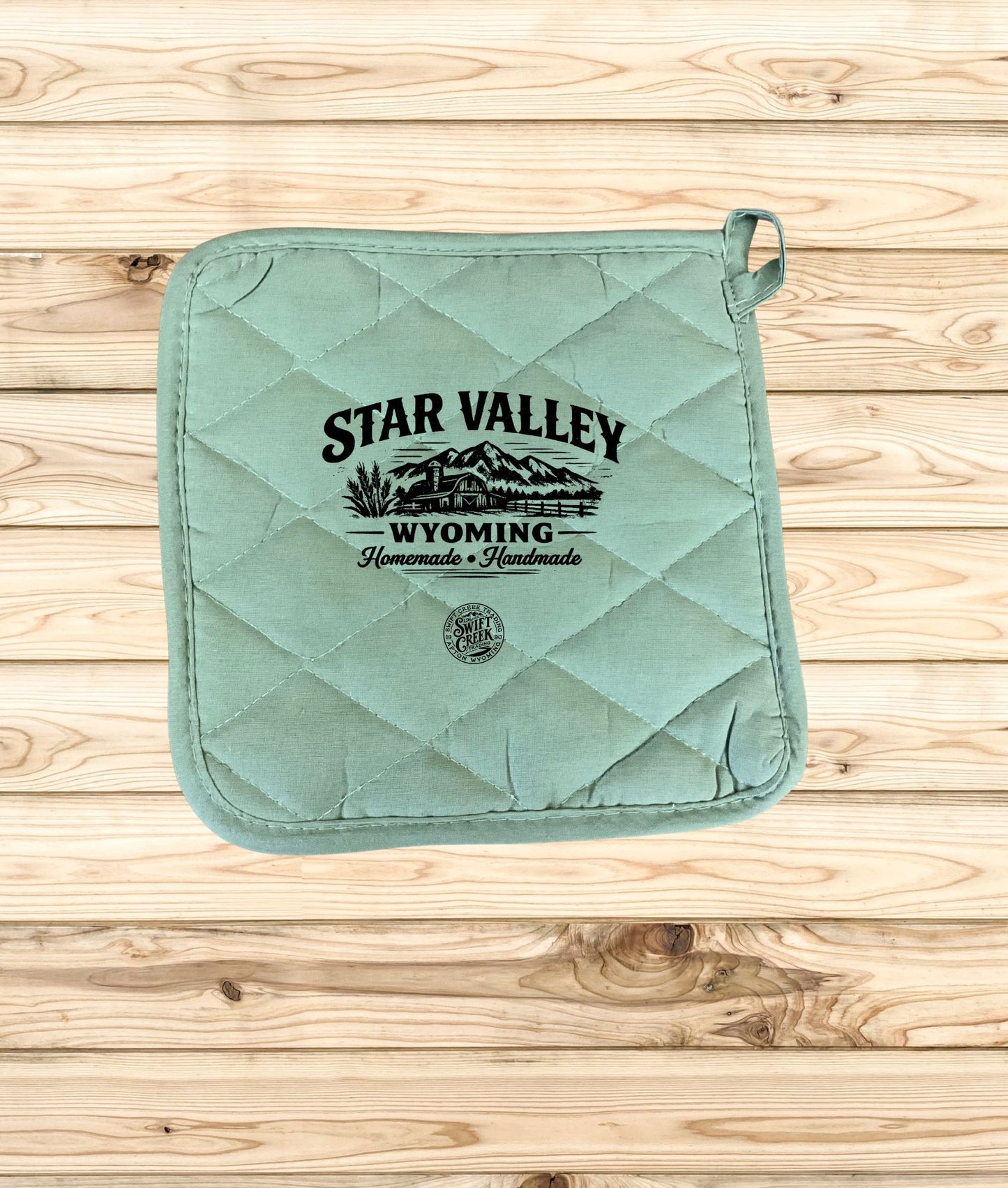 Swift Creek Trading - HomeGoods - Custom Printed Hot Pads "Star Valley View" - SCT-HG-HP-