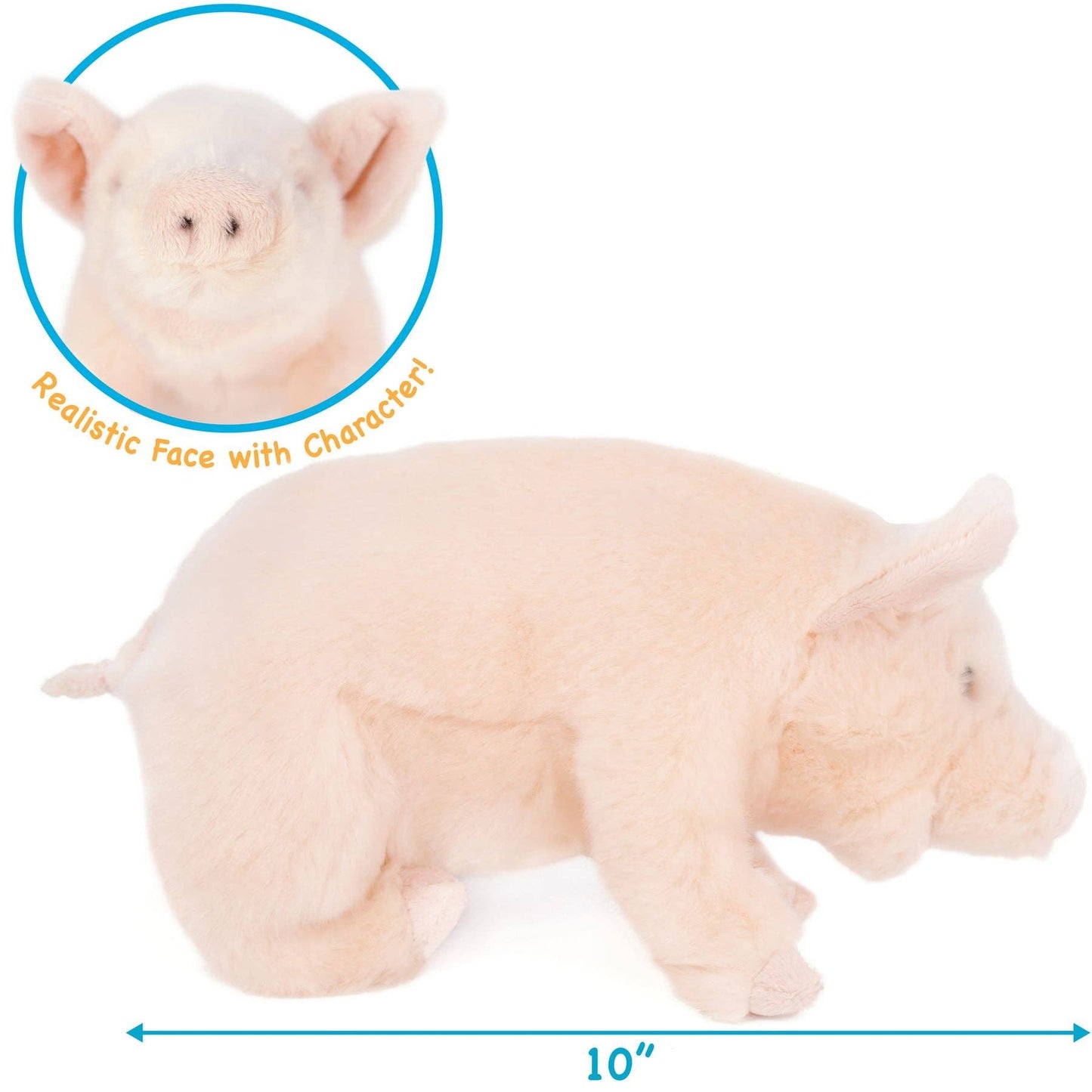 Viahart Perla The Pig | 11 Inch Stuffed Animal Plush