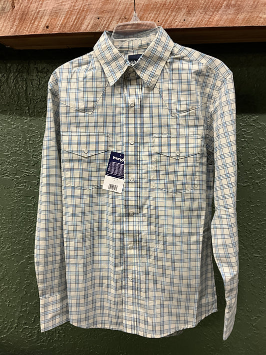 WRANGLER MENS LONG SLEEVE BUTTON UP- 112367710