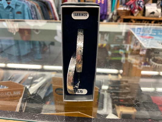 MONTANA SILVER- THIN HOOP SILVER EARRINGS-ER5663