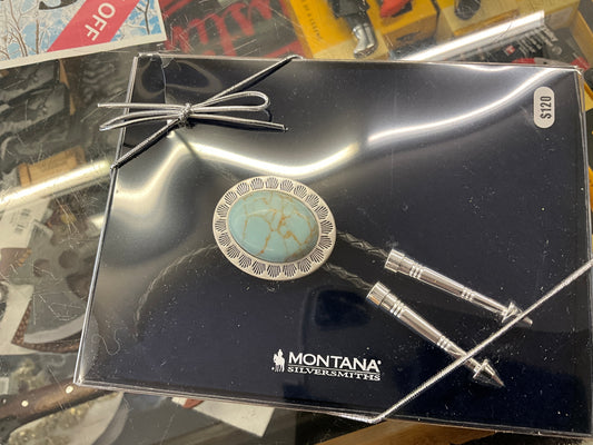 MONTANA SILVER-TURQUOISE WATER BOLO-BT6142TQ