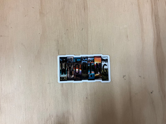 FAIRE-STATES WY LICENSE PLATE STICKER- WYLICSTICK