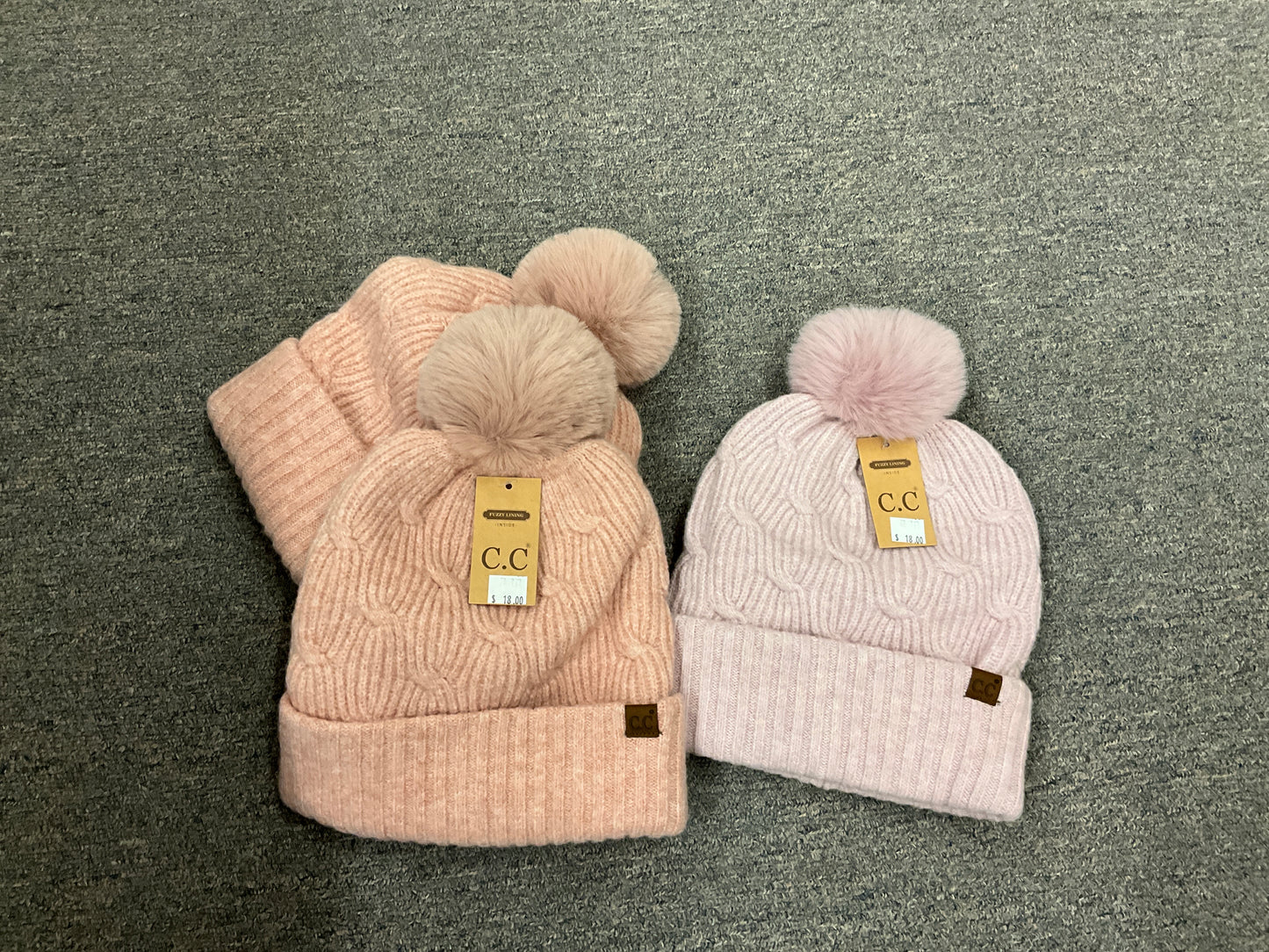 CC BEANIE-FUZZY LINED BEANIE-HTE0102