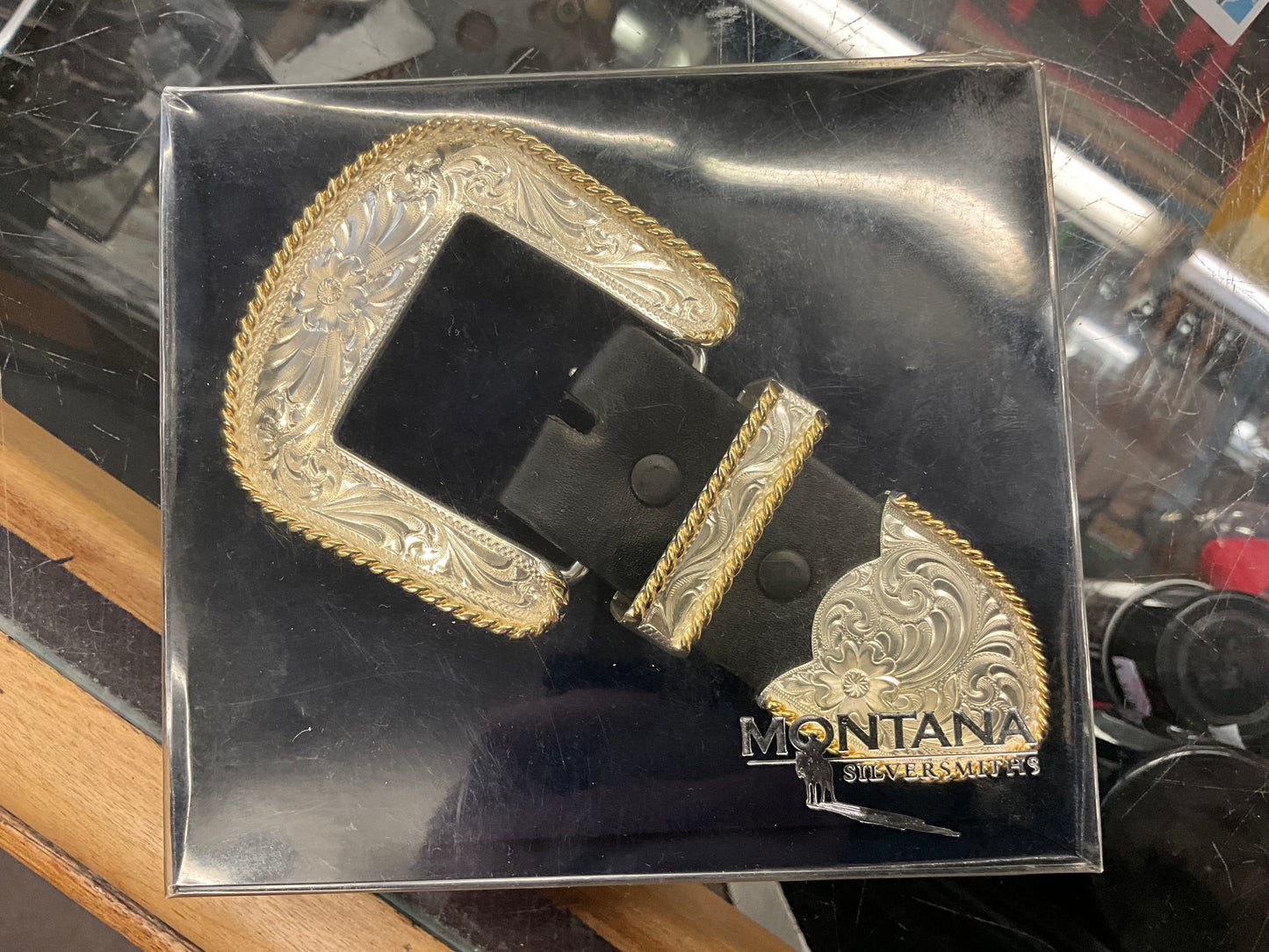 MONTANA SILVER- BUCKLE SET-8550