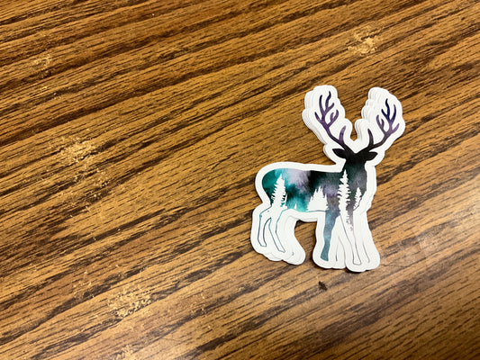 EXPRESSION DESIGN- STICKER, DEER-7207