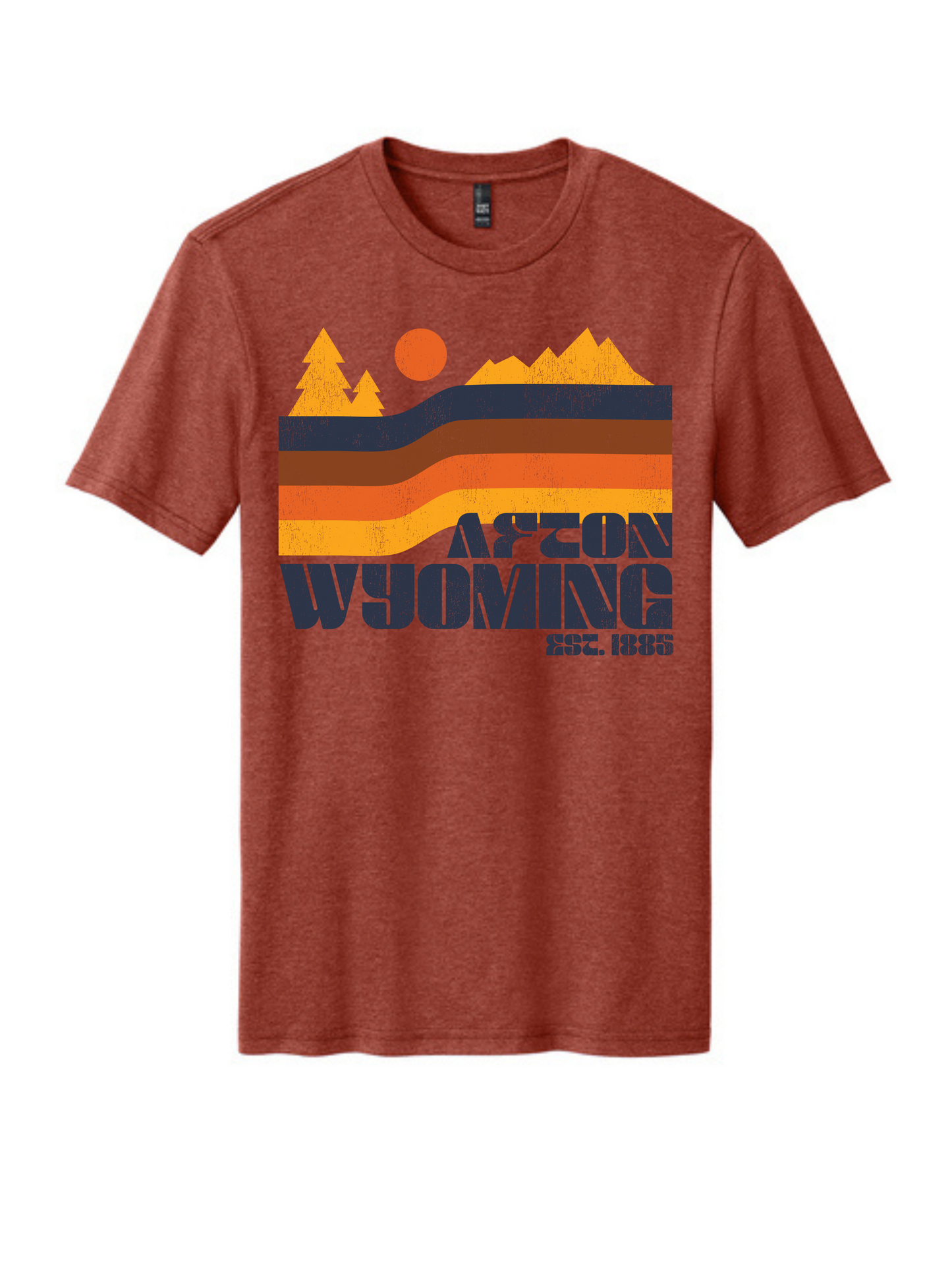SwiftWear 307 Wyoming Collector T Shirt "Afton Retro Sun"
