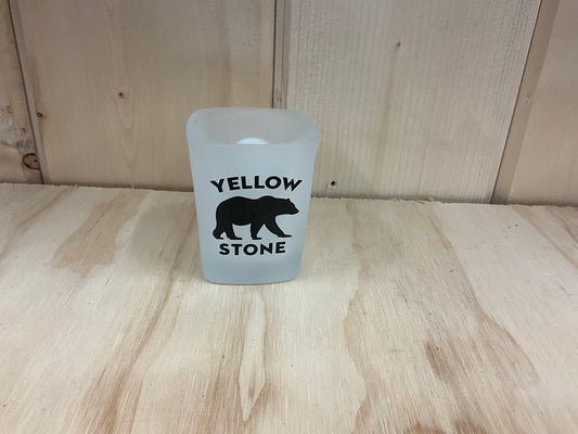 G54-SHOT GLASS, “YELLOWSTONE/BEAR”-73803