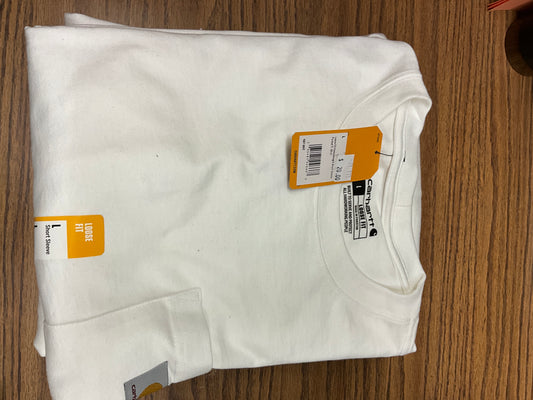 CARHARTT-SS POCKET TEE- K87-WHT