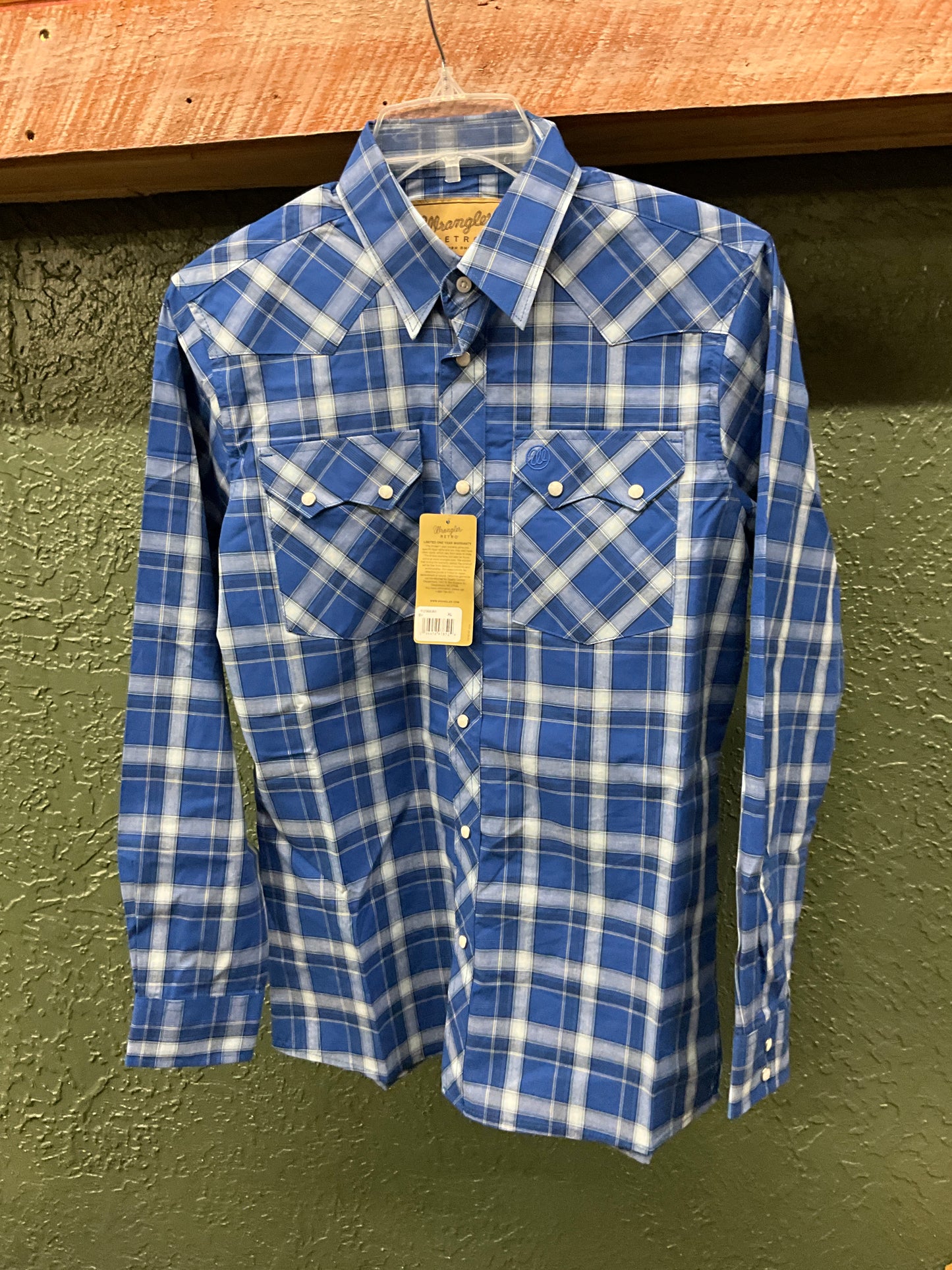 WRANGLER BOYS LONG SLEEVE BUTTON UP- 112368080