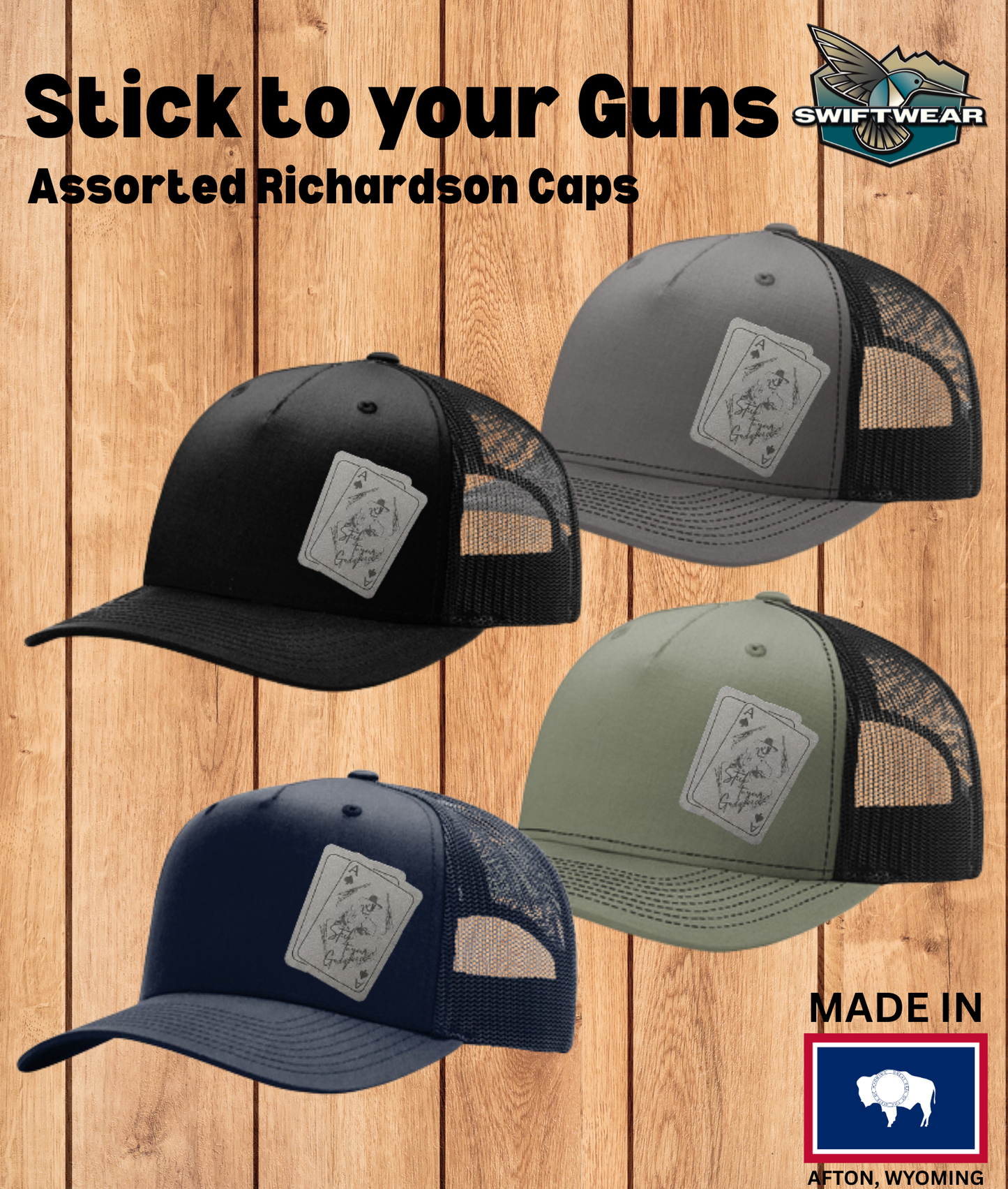 Swiftwear - Retail "Stick to your Guns" Assorted Trucker Caps - SW-STYG-CAP
