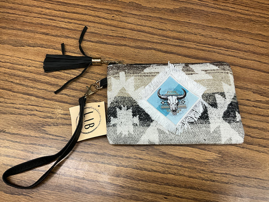 HANA-WRISTLET HANDBAG W/TASSEL-9734
