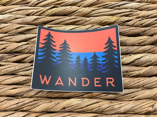 WANDER/TREES STICKER - W0416I62