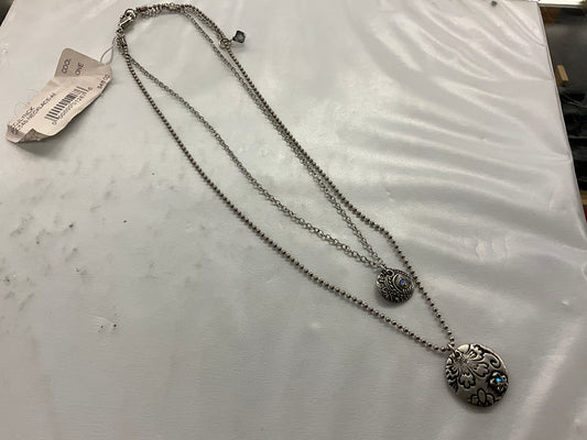 COOL WATER GLASS SLIPPER NECKLACE-NC5488