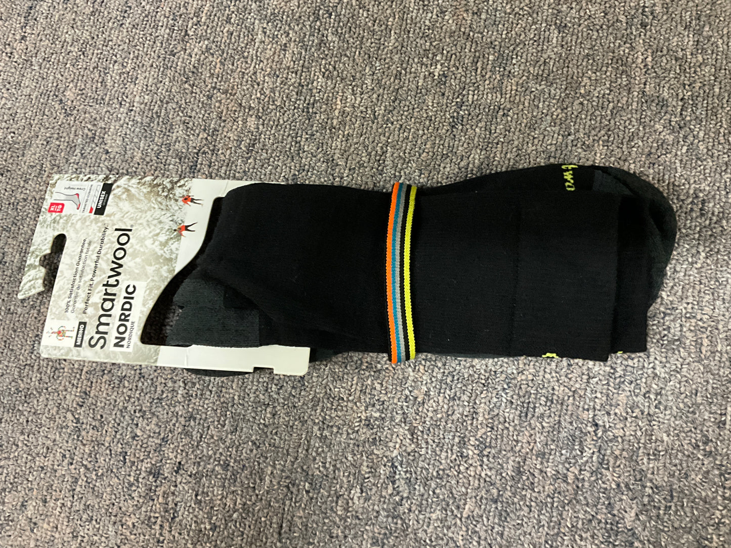 SMART WOOL UNISEX NORDIC MERINO WOOL CREW SOCK MADE IN THE USA - 96248