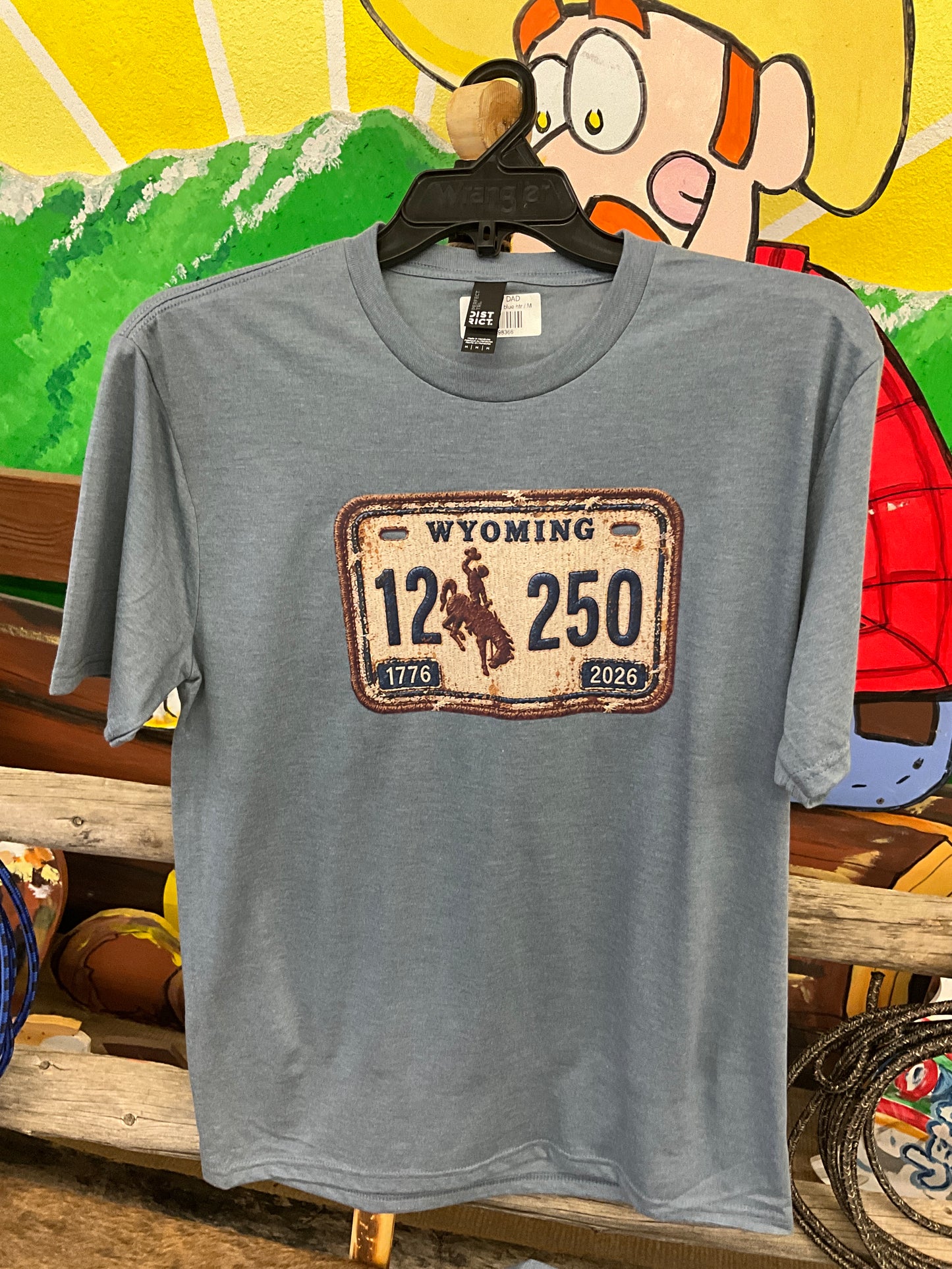 SWIFTWEAR - WY LICENSE PLATE - SS TEE - SW-WYLP-TEE