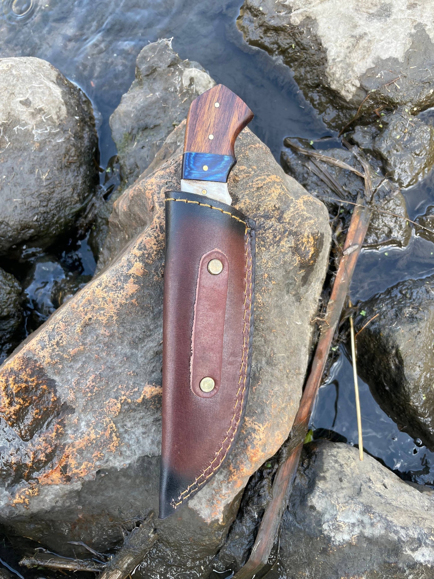 TITAN INT-DAMASCUS HUNTING KNIFE-TK-031