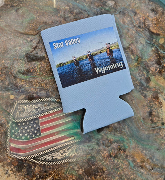 SWIFTWEAR Coozie Cold Drink Cooler.  Star Valley Wyoming Scenic