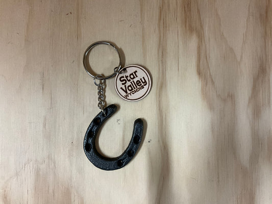 LUCKY HORSE CO-WESTERN LUCKY HORSESHOE KEY CHAIN(SVWY)-KC-HS