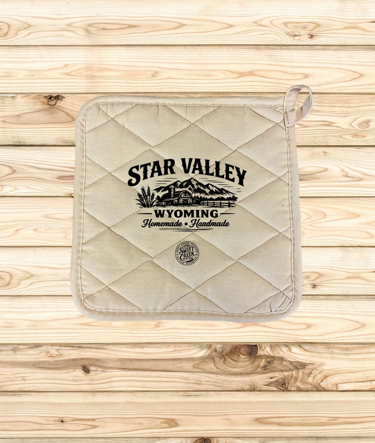 Swift Creek Trading - HomeGoods - Custom Printed Hot Pads "Star Valley View" - SCT-HG-HP-