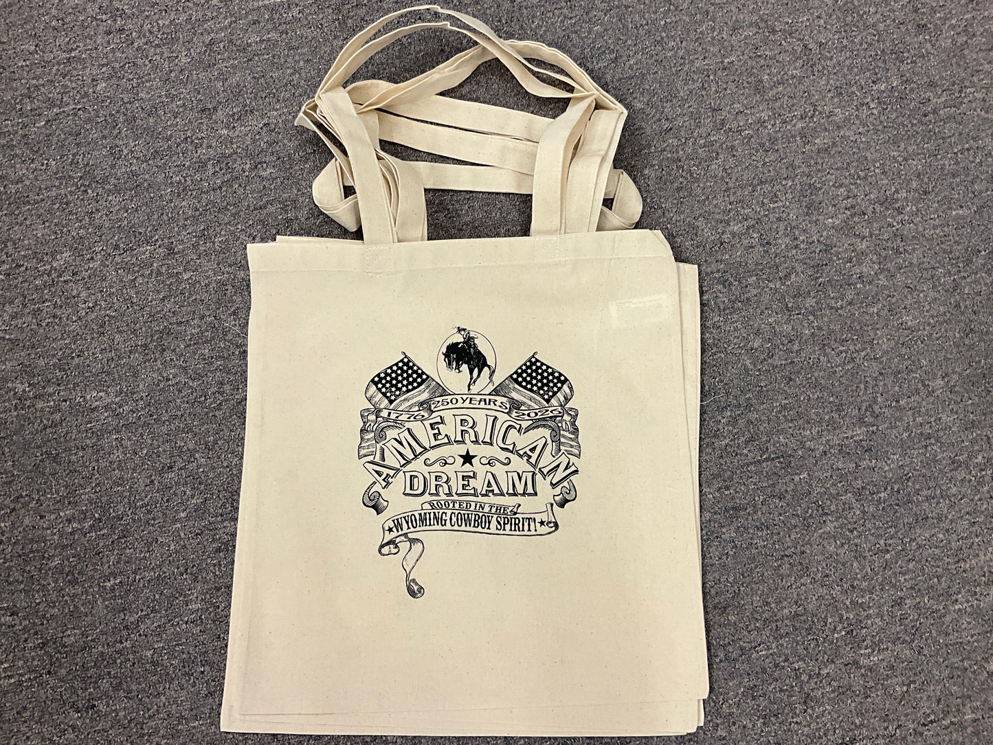 KOAET-VBAD-CANVAS TOTE,”AMERICAN DREAM”-KOAETTB100VBAD