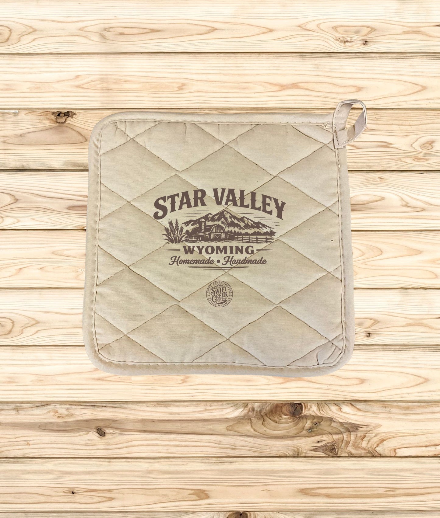 Swift Creek Trading - HomeGoods - Custom Printed Hot Pads "Star Valley View" - SCT-HG-HP-