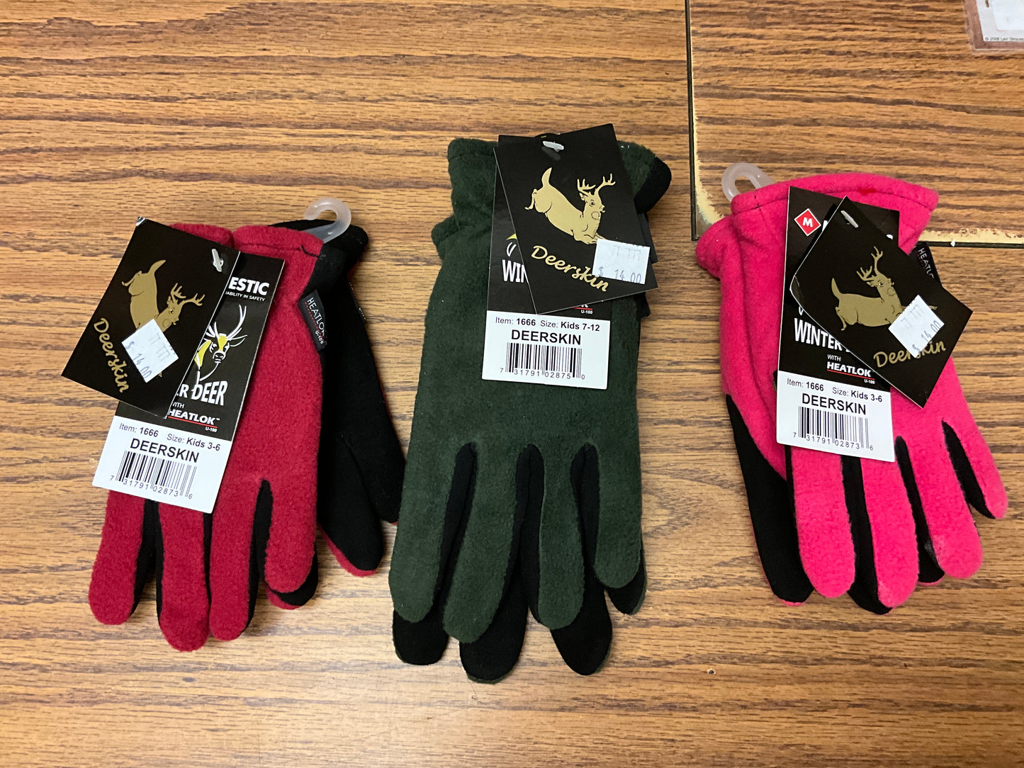 ROCKY MOUNTAIN-KIDS DEER/FLEECE GLOVE-1666