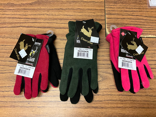 ROCKY MOUNTAIN-KIDS DEER/FLEECE GLOVE-1666
