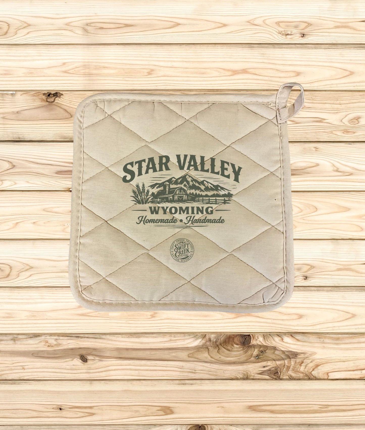 Swift Creek Trading - HomeGoods - Custom Printed Hot Pads "Star Valley View" - SCT-HG-HP-