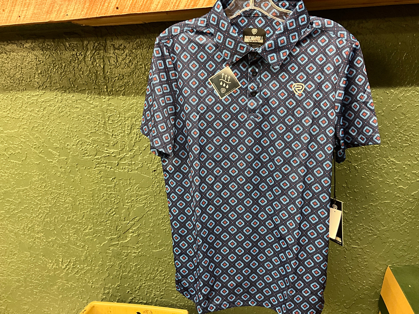 PANHANDLE SLIM- MENS AZTEC PRINT POLO-BM51T05996
