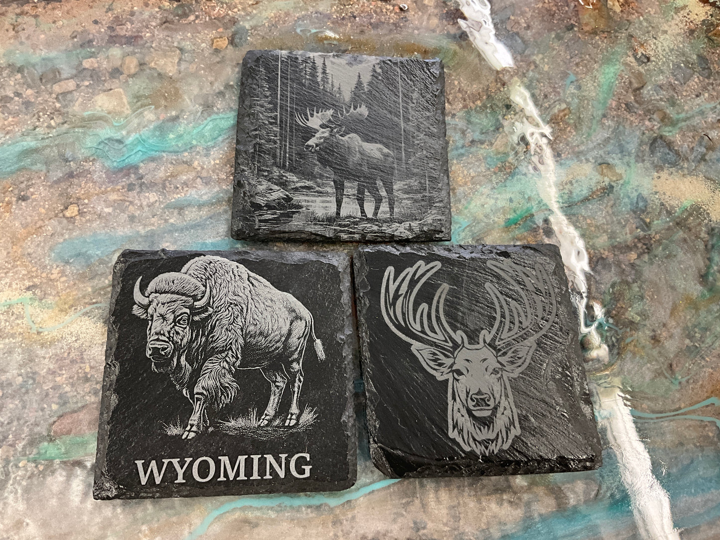 NICKLO- SLATE COASTERS - ST04