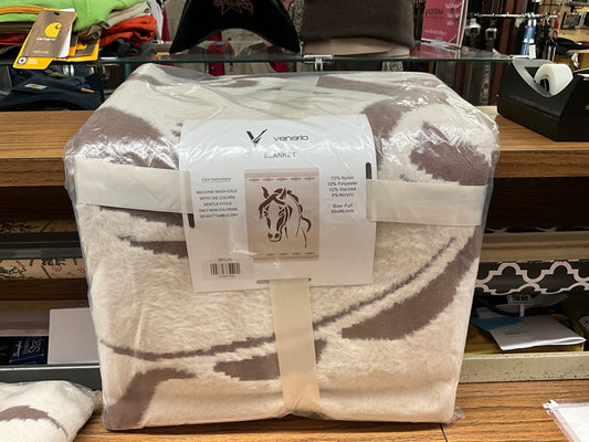 VENARIO THROW BLANKET- MARLO, HORSEHEAD