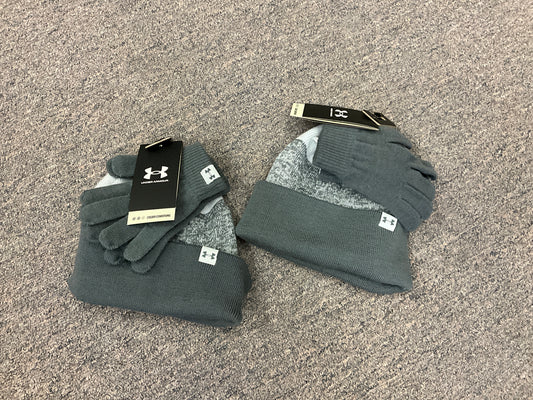 UNDER ARMOUR-YOUTH BEANIE/GLOVE SET-1380012