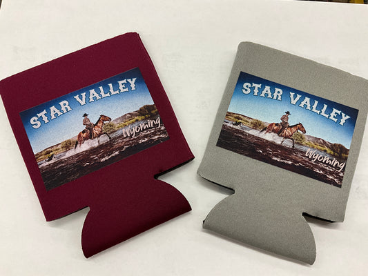 SWIFTWEAR Coozie Cold Drink Cooler Star valley Wyoming Ranch Life