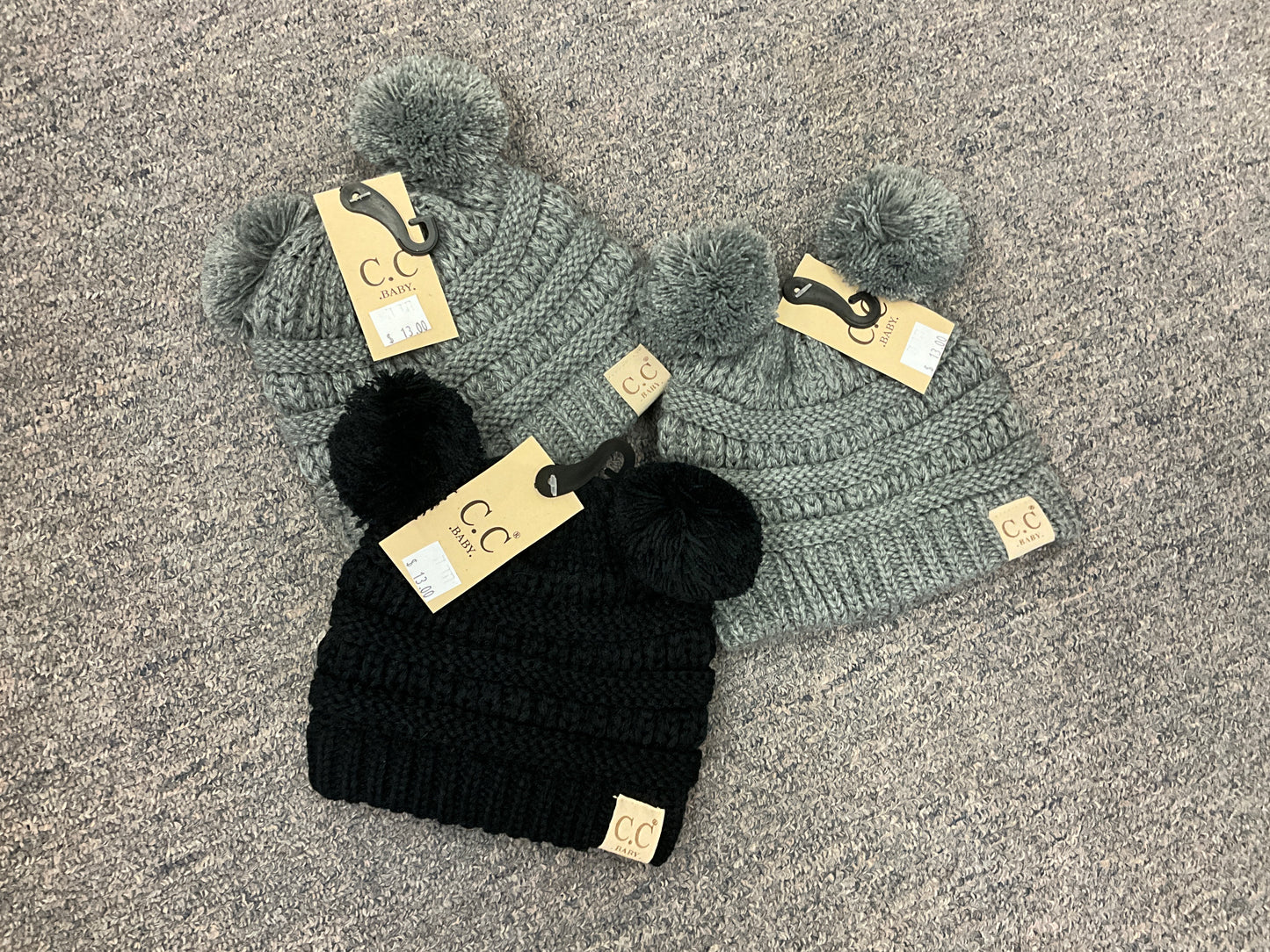 CC BEANIE- BABY DBL POM BEANIE- BABY-23-POMPOM