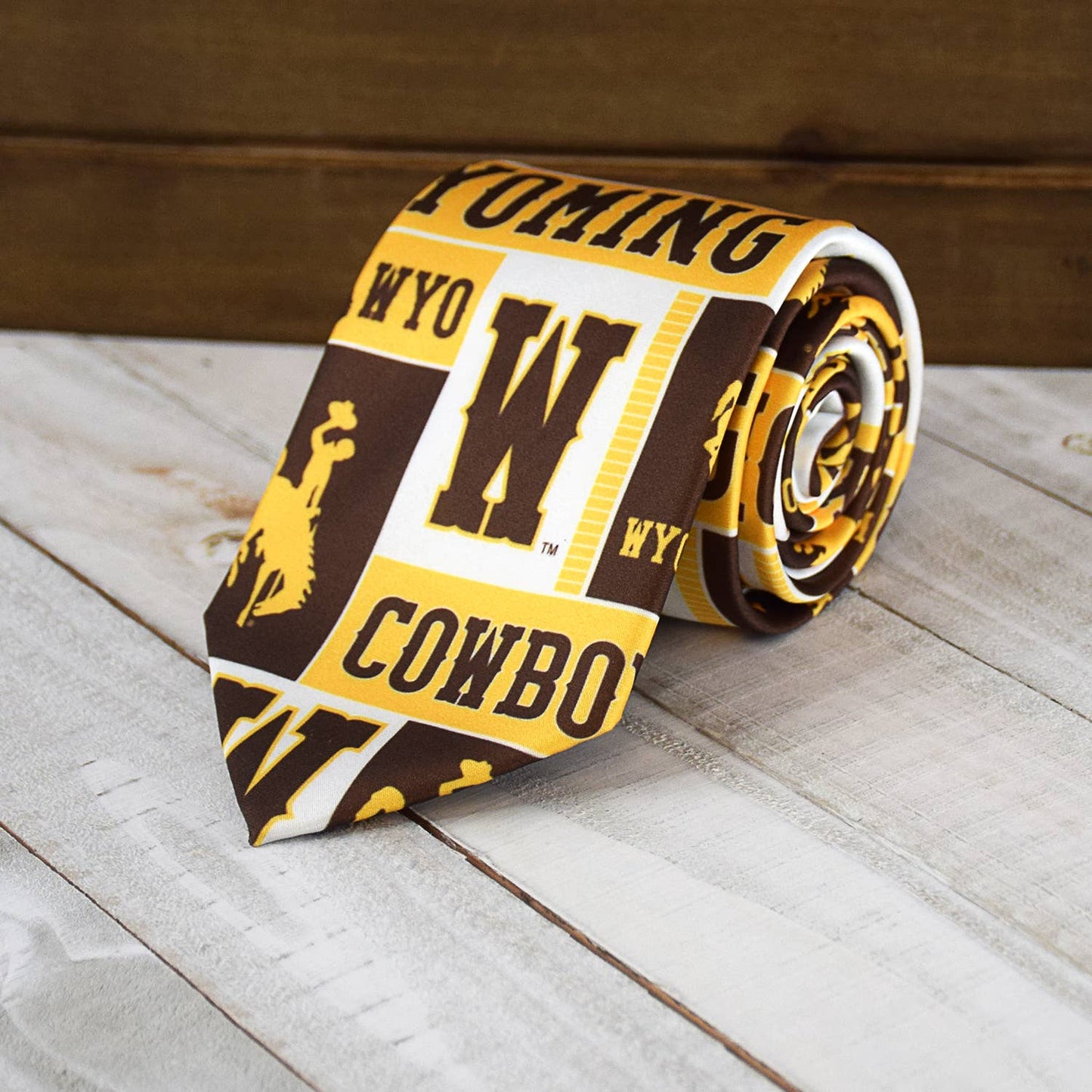 University of Wyoming Logo Mens Necktie