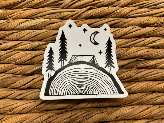 SAWING LOGS STICKER - W0416886