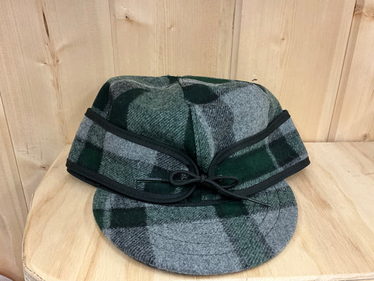 STORMY KROMER- ORIGINAL WOOL CAP WHITE/PINE PLAID - 50010-453